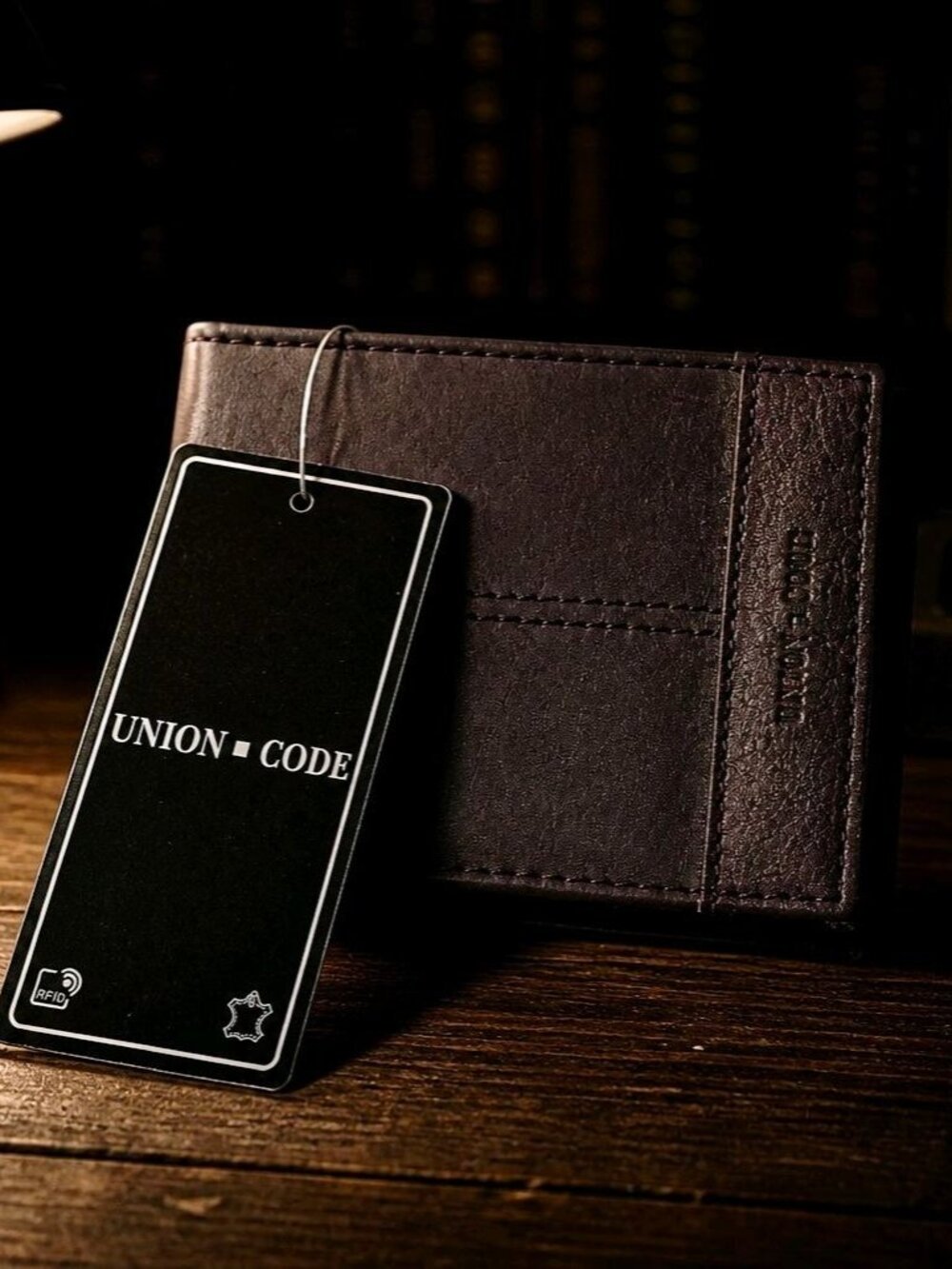 Union Code ✦ Men’s Bifold Wallet ✦ Genuine Leather RFID Brown NWT Gift Box